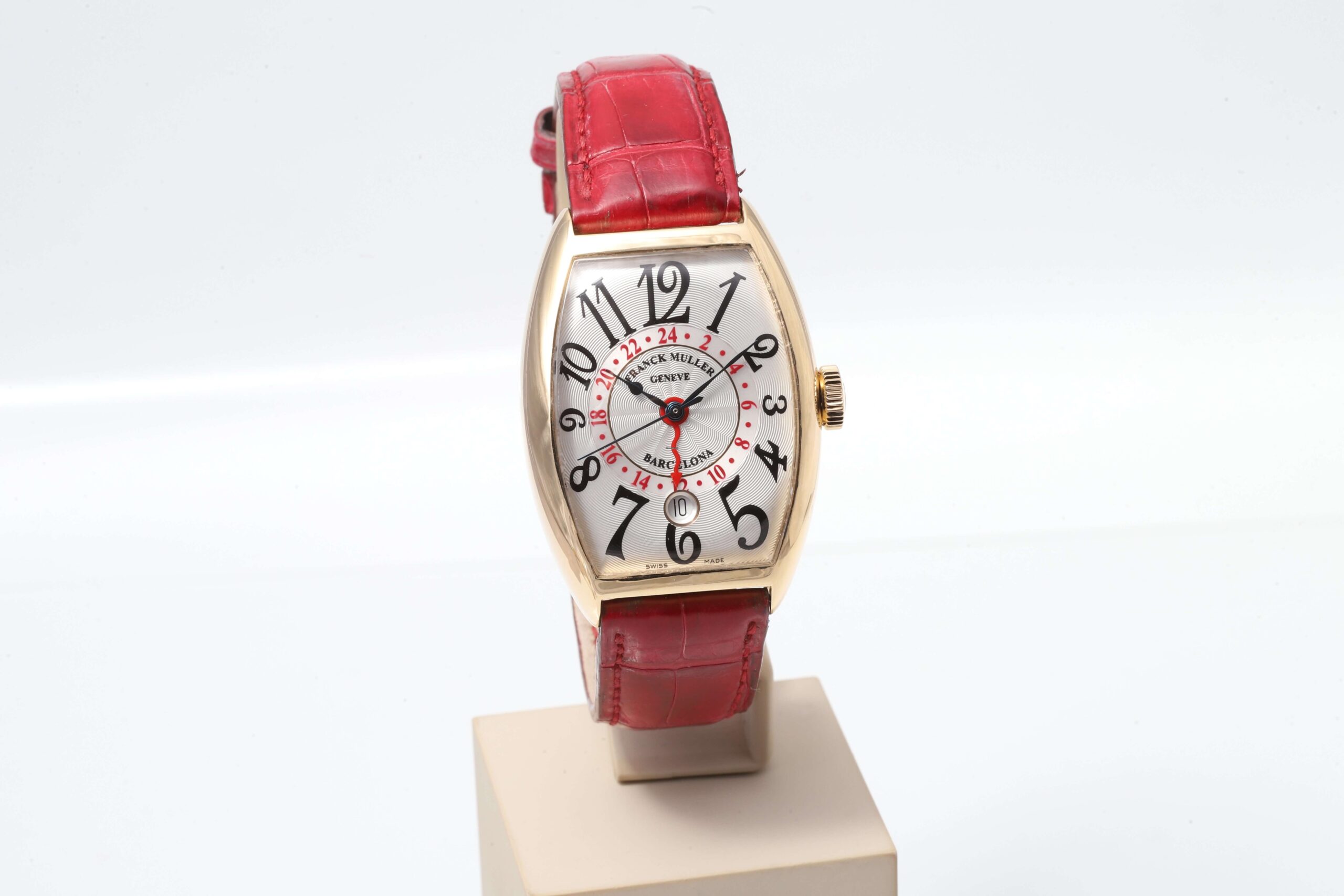 Franck Muller 5850 Casablanca Barcelona 18k Yellow Gold Dual Time Automatic