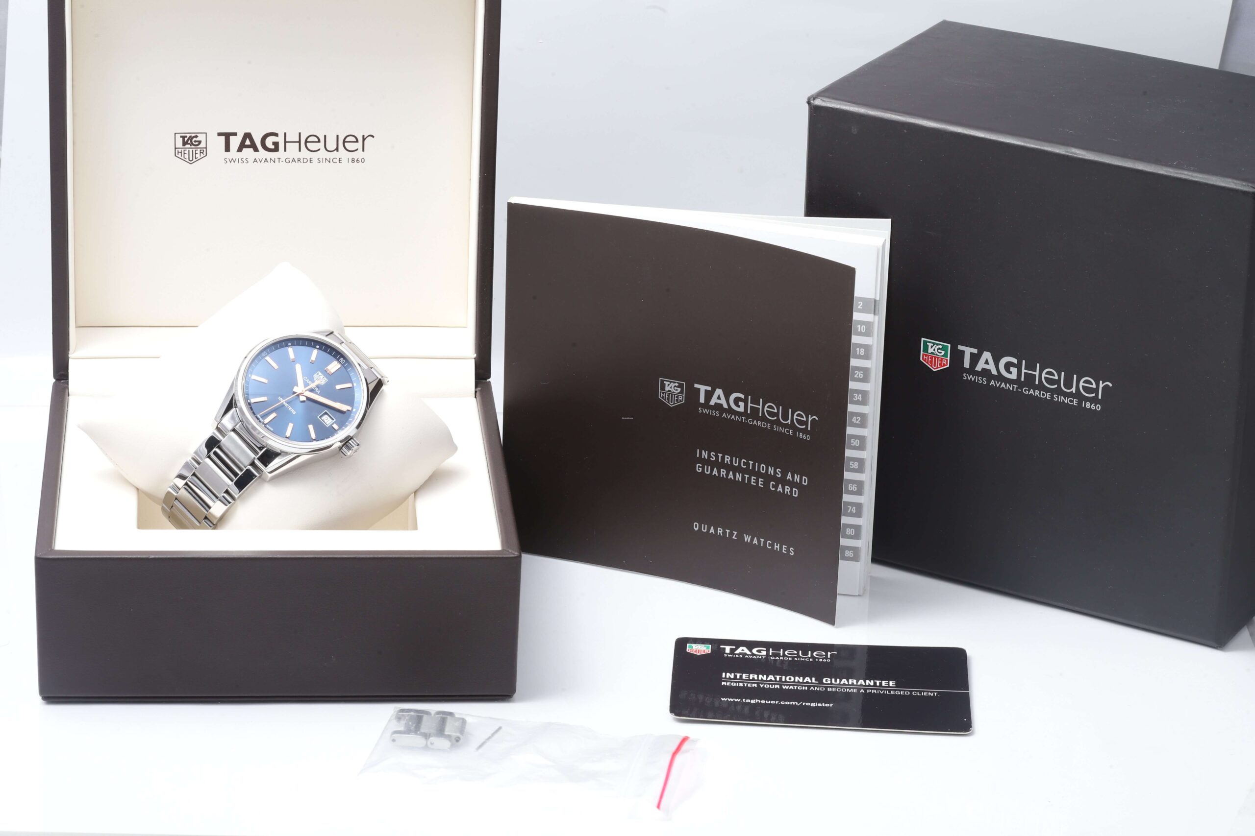 TAG Heuer Carrera Blue Dial Stainless Steel Quartz 39mm