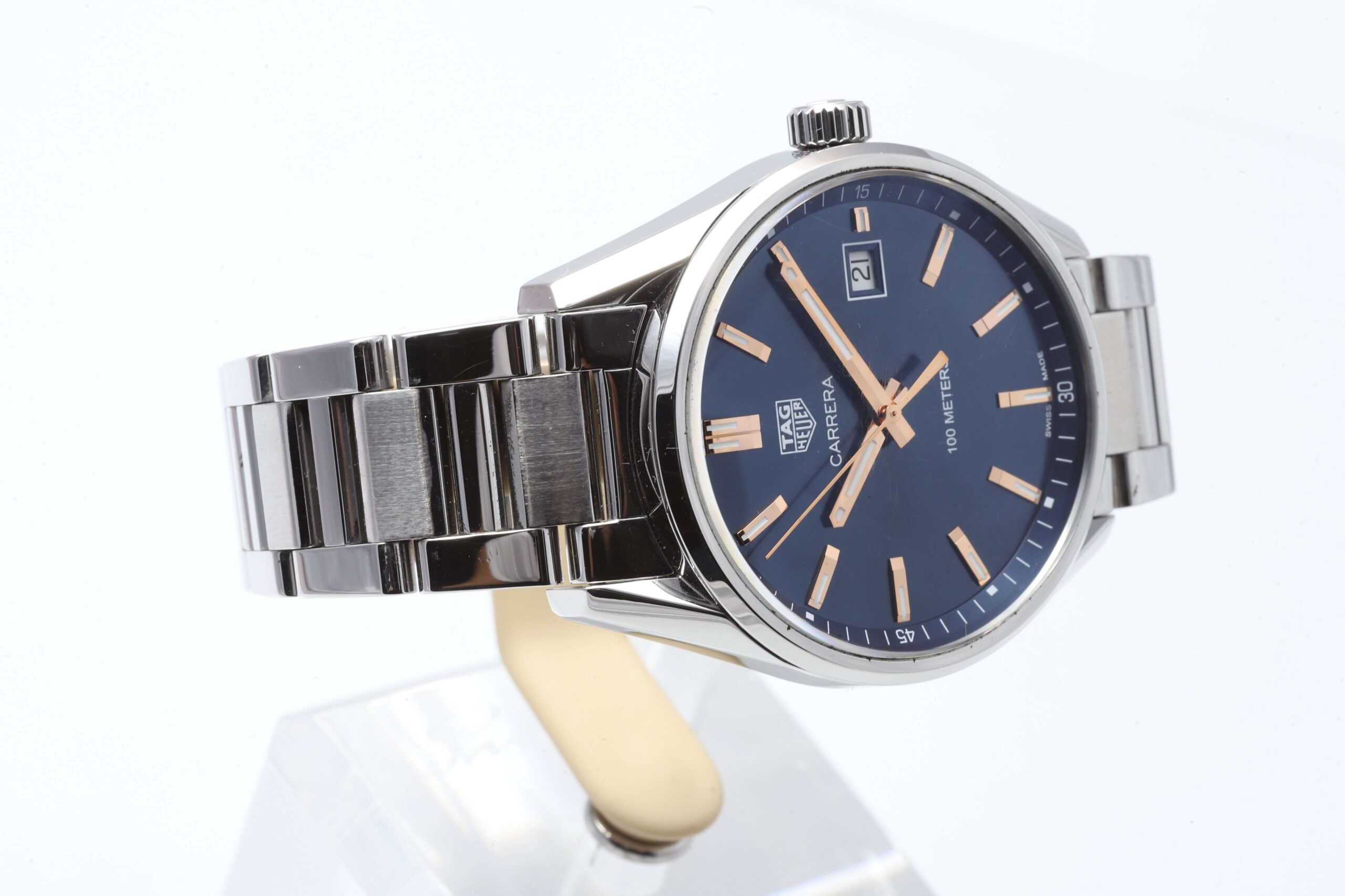 TAG Heuer Carrera Blue Dial Stainless Steel Quartz 39mm