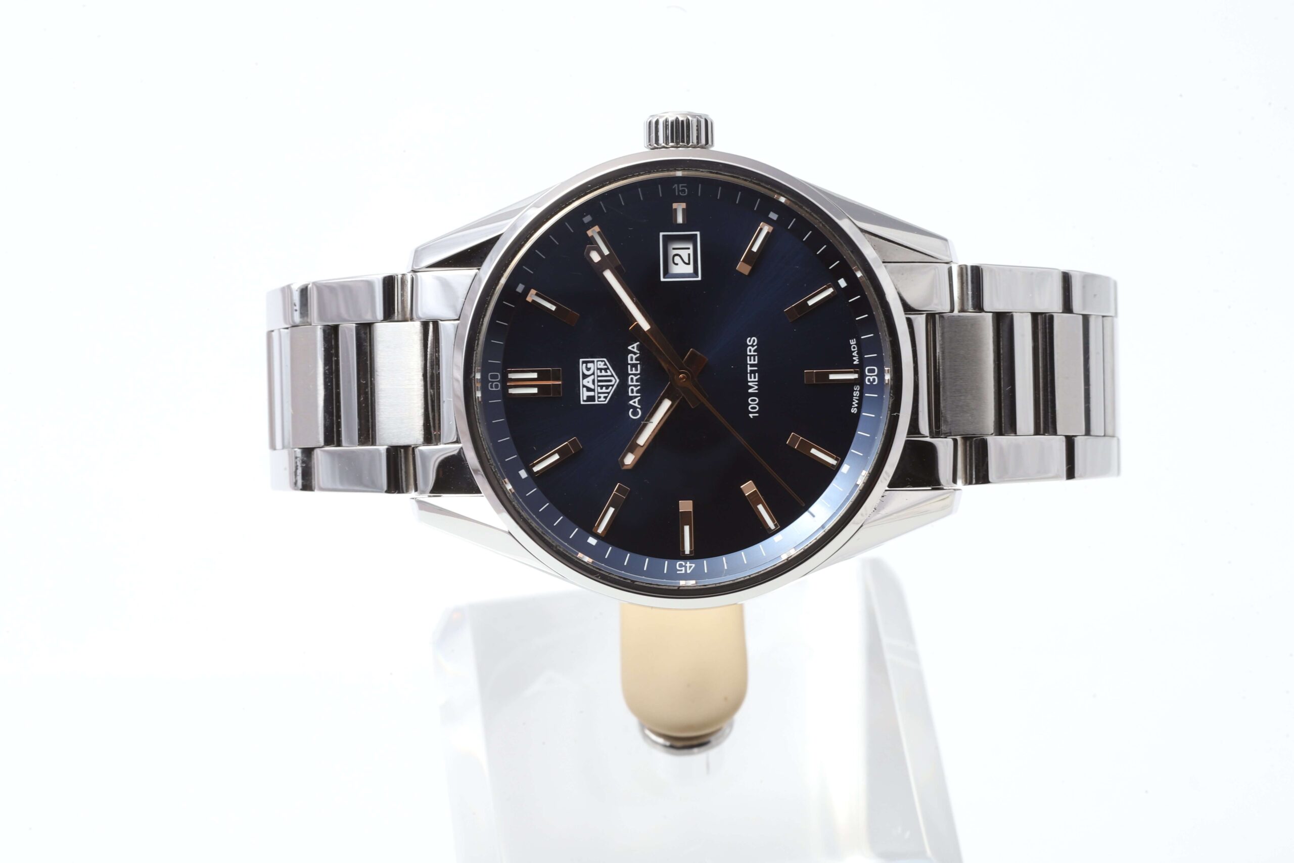 TAG Heuer Carrera Blue Dial Stainless Steel Quartz 39mm