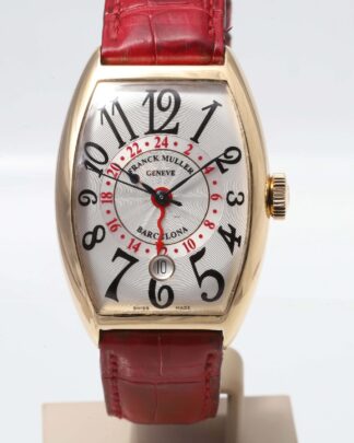 Franck Muller 5850 Casablanca Barcelona 18k Yellow Gold Dual Time Automatic