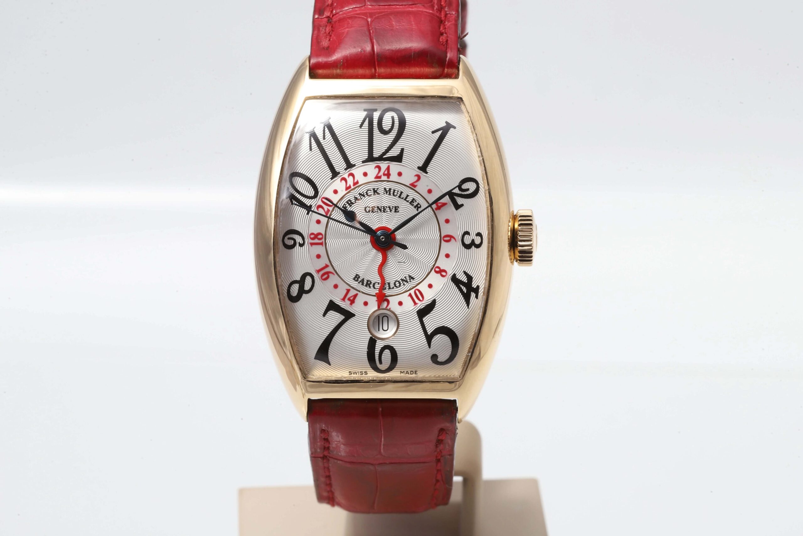 Franck Muller 5850 Casablanca Barcelona 18k Yellow Gold Dual Time Automatic