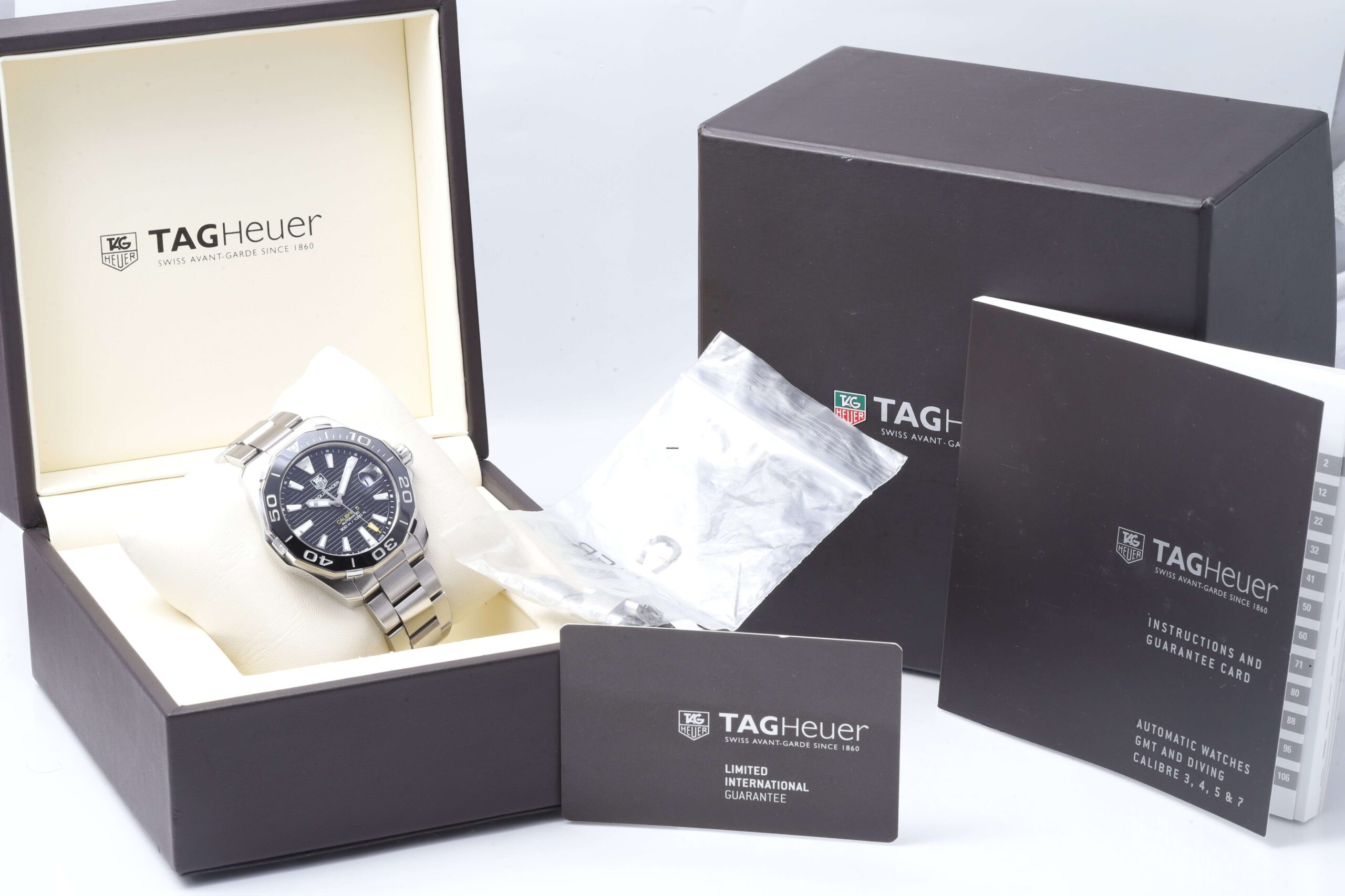 TAG Heuer Aquaracer Black Ceramic Bezel 41mm Automatic Calibre 5