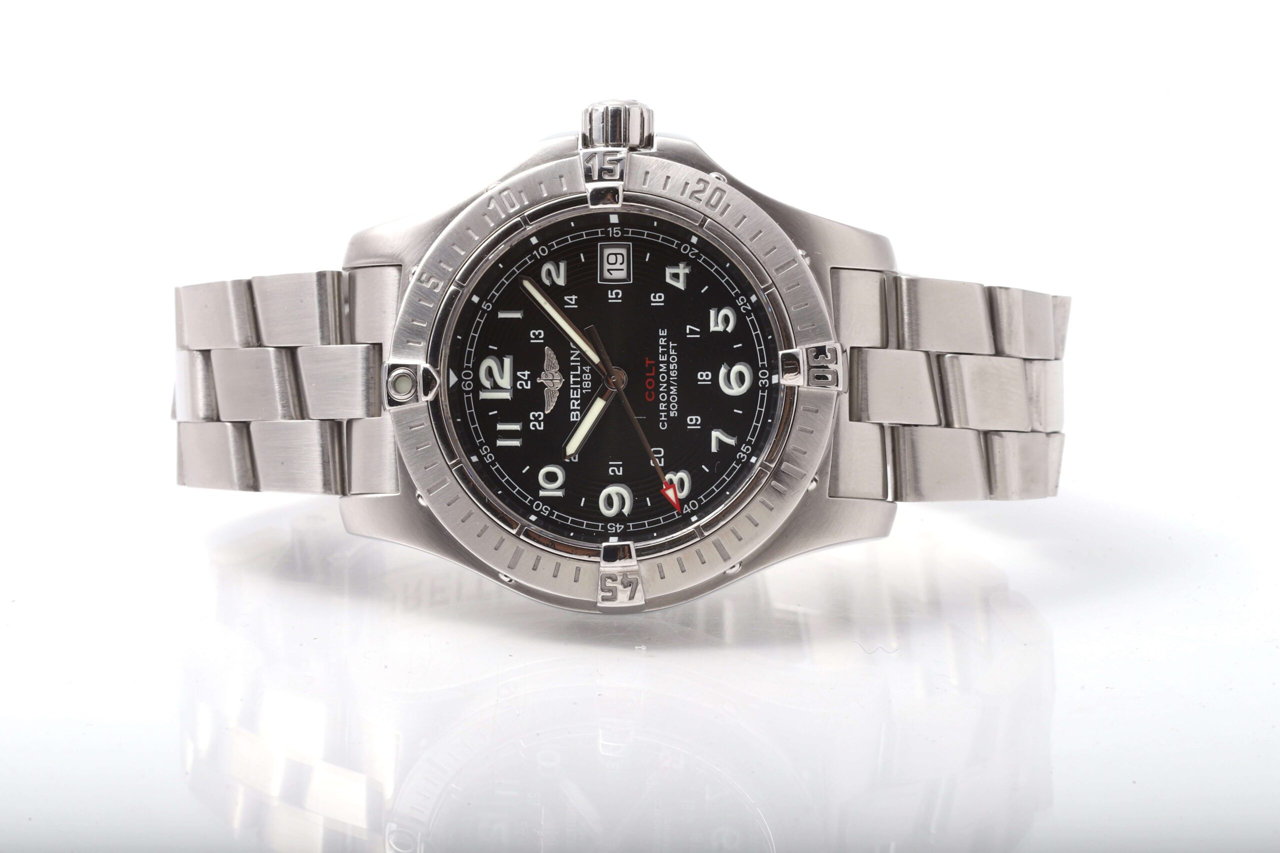 Breitling Colt 41mm Stainless Steel Quartz Black Face