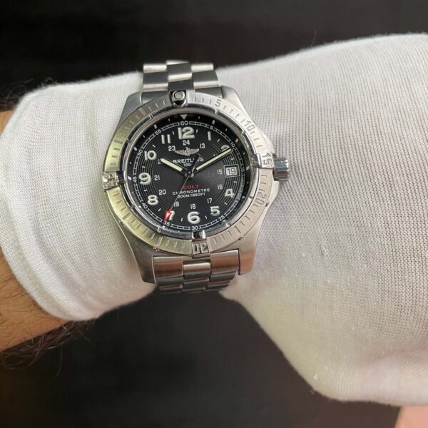 Breitling Colt 41mm Stainless Steel Quartz Black Face