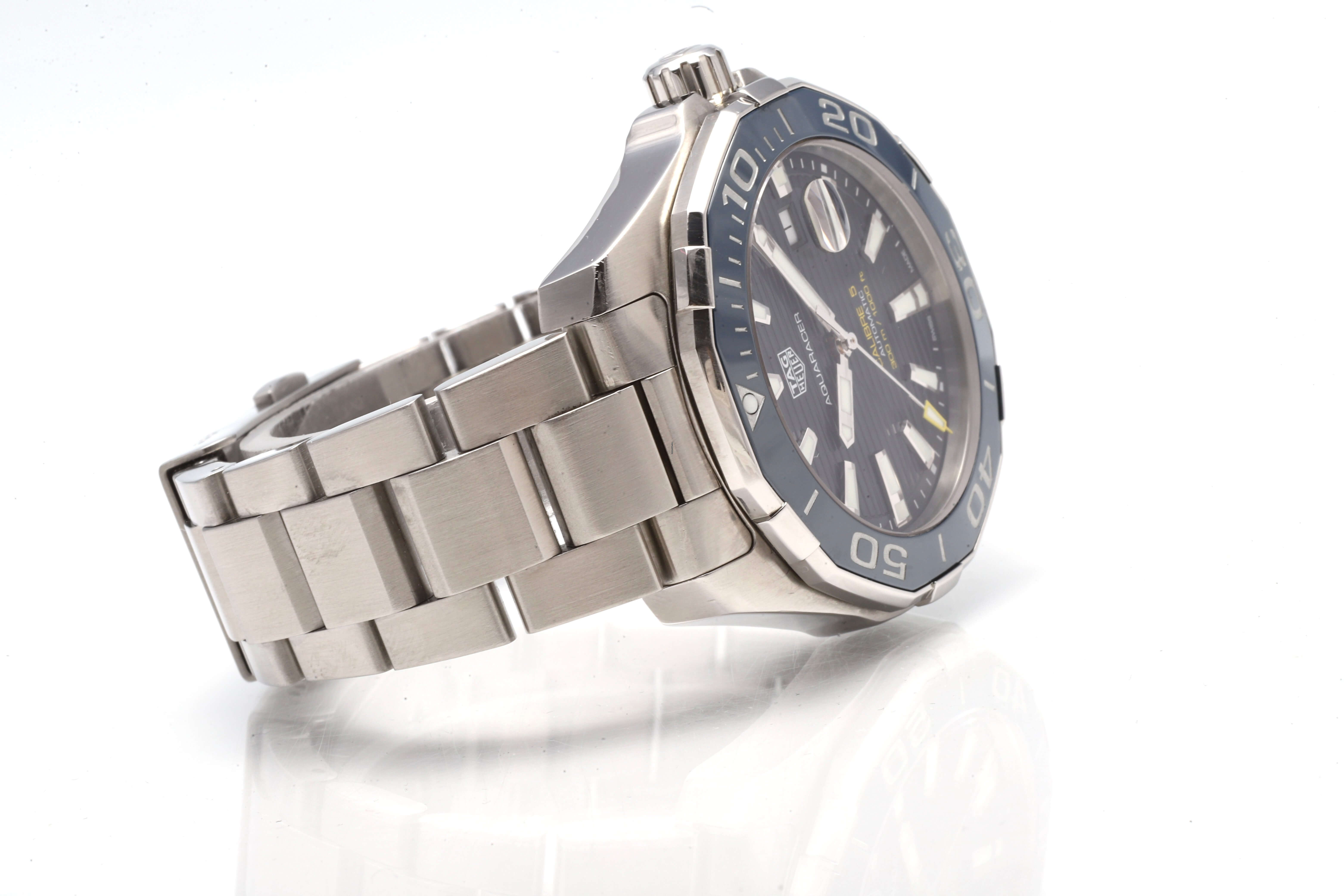 TAG Heuer Aquaracer Blue Ceramic Bezel 41mm Automatic Calibre 5