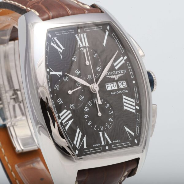 Longines Evidenza Big Size Black Face 4056mm Automatic Chronograph UNWORN