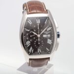 Longines Evidenza Big Size Black Face 4056mm Automatic Chronograph UNWORN