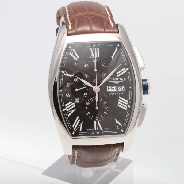 Longines Evidenza Big Size Black Face 4056mm Automatic Chronograph UNWORN