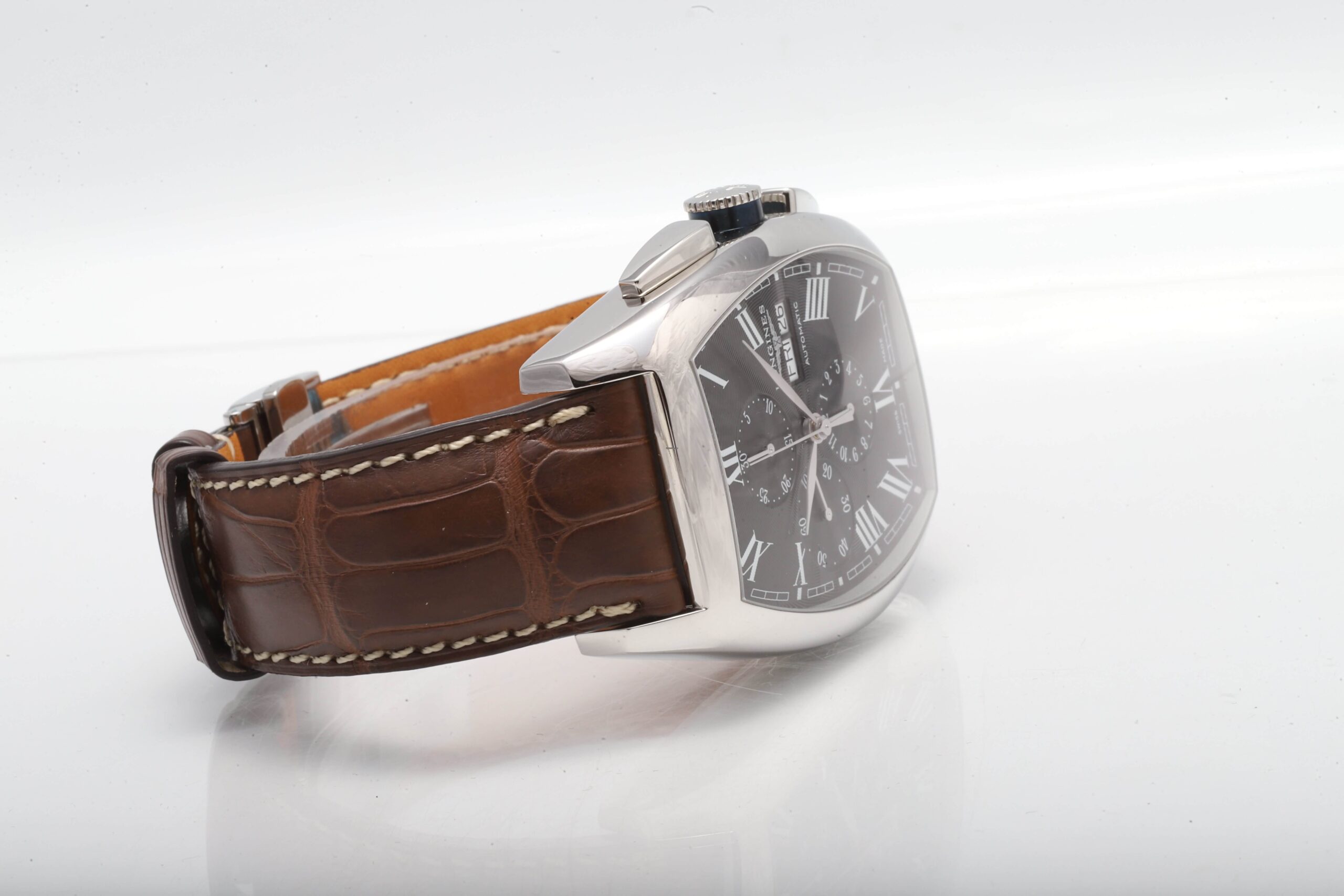 Longines Evidenza Big Size Black Face 4056mm Automatic Chronograph UNWORN