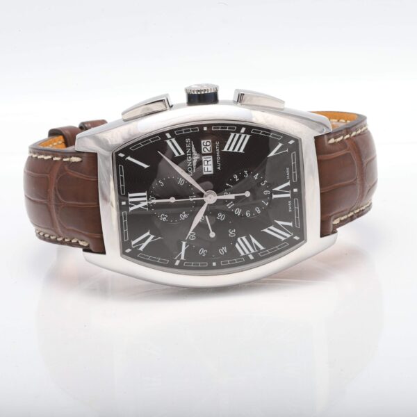 Longines Evidenza Big Size Black Face 4056mm Automatic Chronograph UNWORN