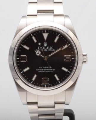 Rolex Explorer I 39mm Black Stainless Steel