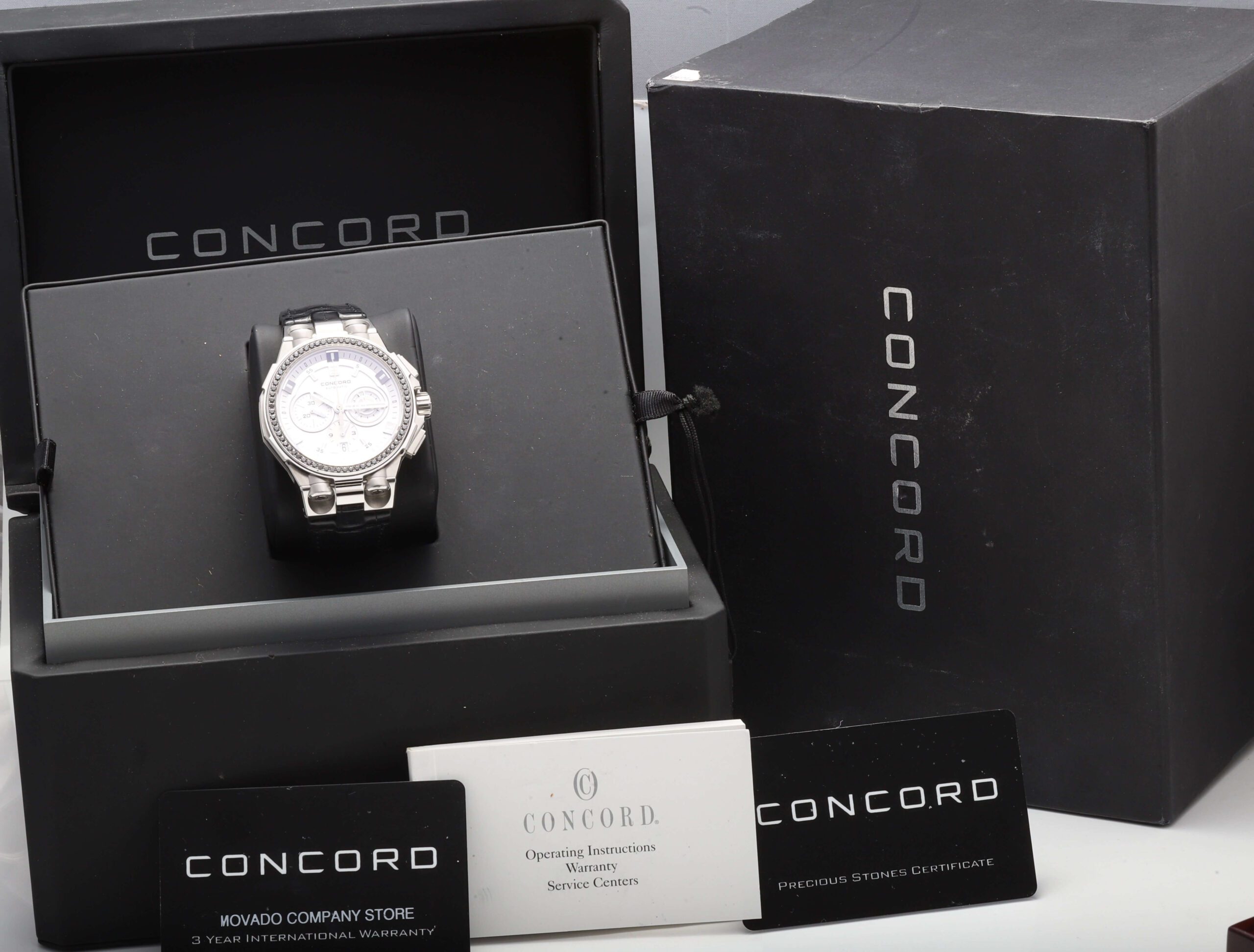 Concord C2 Audace Savoir Faire Avant Garde 43mm Automatic Chronograph Black Diamonds Concord C2 Audace Savoir Faire Avant Garde 43mm Automatic Chronograph Black Diamonds