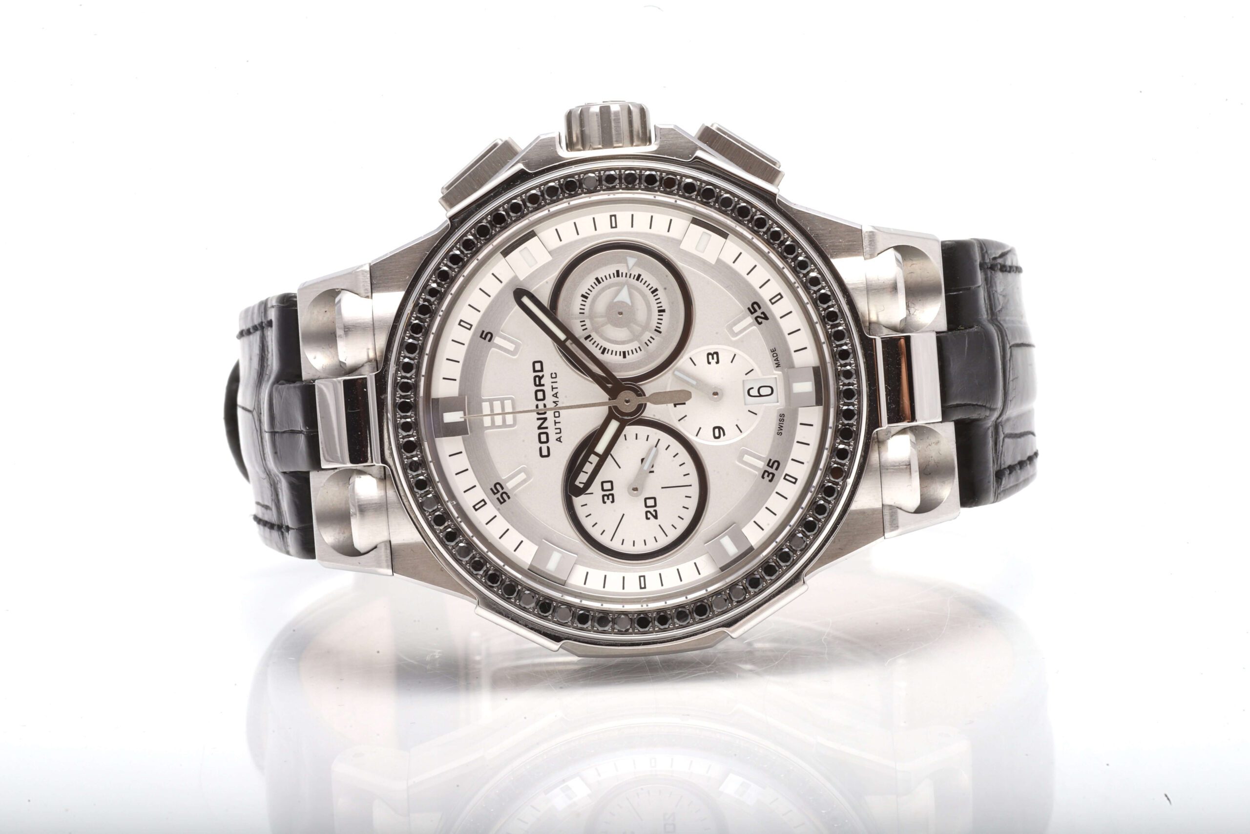 Concord C2 Audace Savoir Faire Avant Garde 43mm Automatic Chronograph Black Diamonds Concord C2 Audace Savoir Faire Avant Garde 43mm Automatic Chronograph Black Diamonds