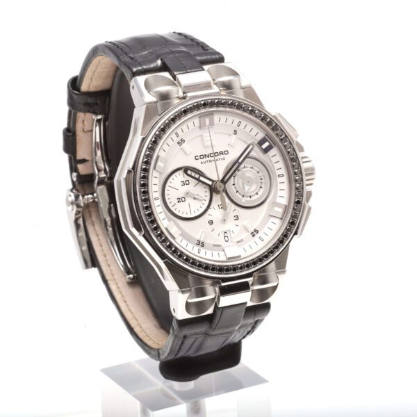 Concord C2 Audace Savoir Faire Avant Garde 43mm Automatic Chronograph Black Diamonds