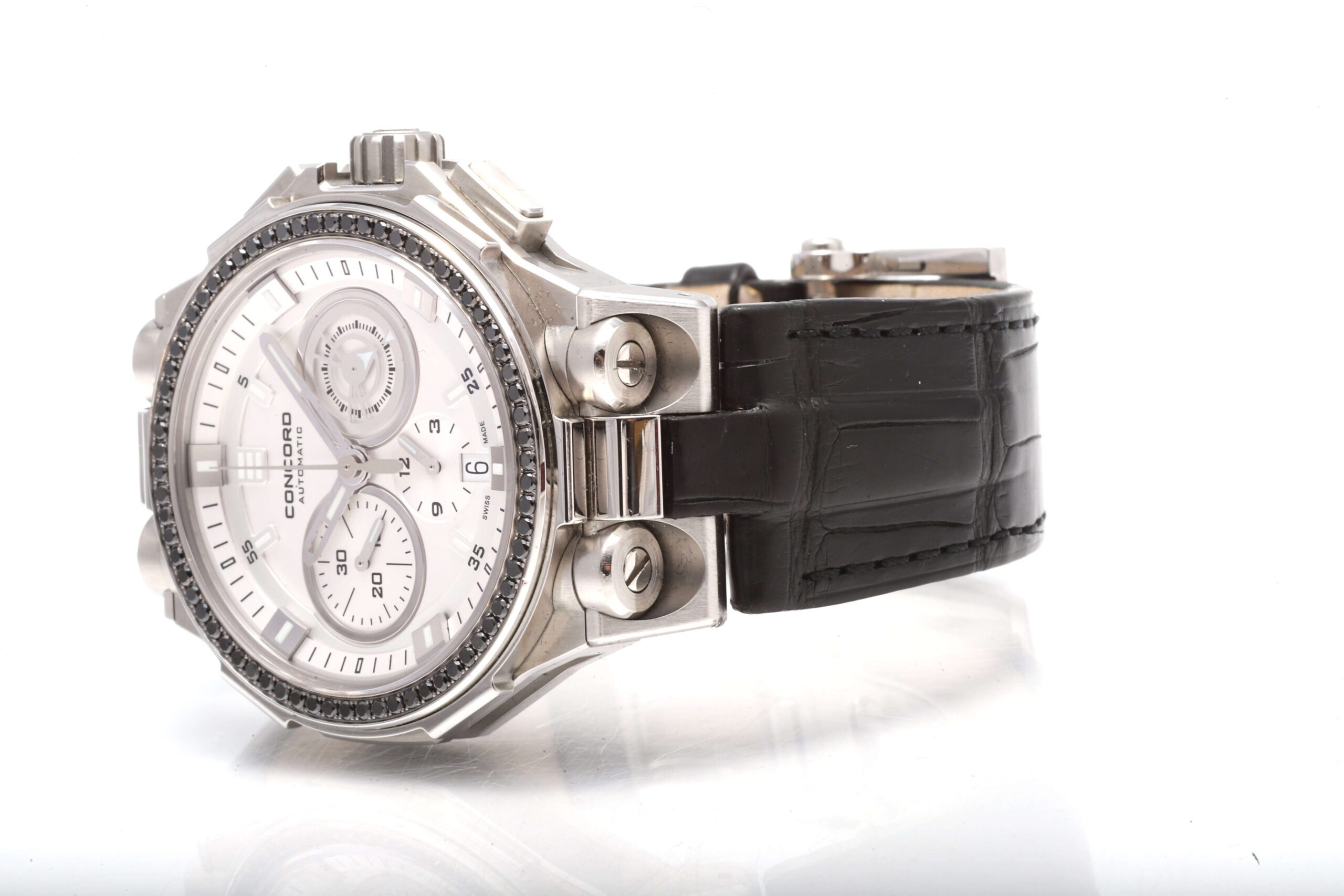 Concord C2 Audace Savoir Faire Avant Garde 43mm Automatic Chronograph Black Diamonds Concord C2 Audace Savoir Faire Avant Garde 43mm Automatic Chronograph Black Diamonds