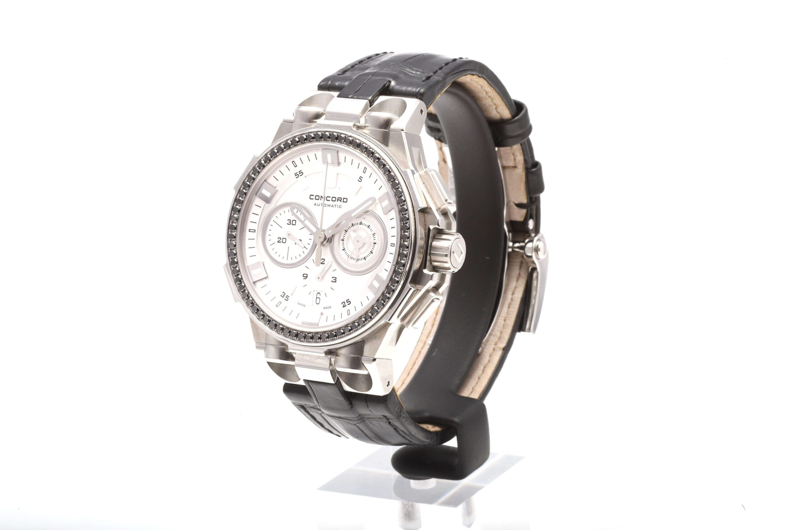 Concord C2 Audace Savoir Faire Avant Garde 43mm Automatic Chronograph Black Diamonds Concord C2 Audace Savoir Faire Avant Garde 43mm Automatic Chronograph Black Diamonds