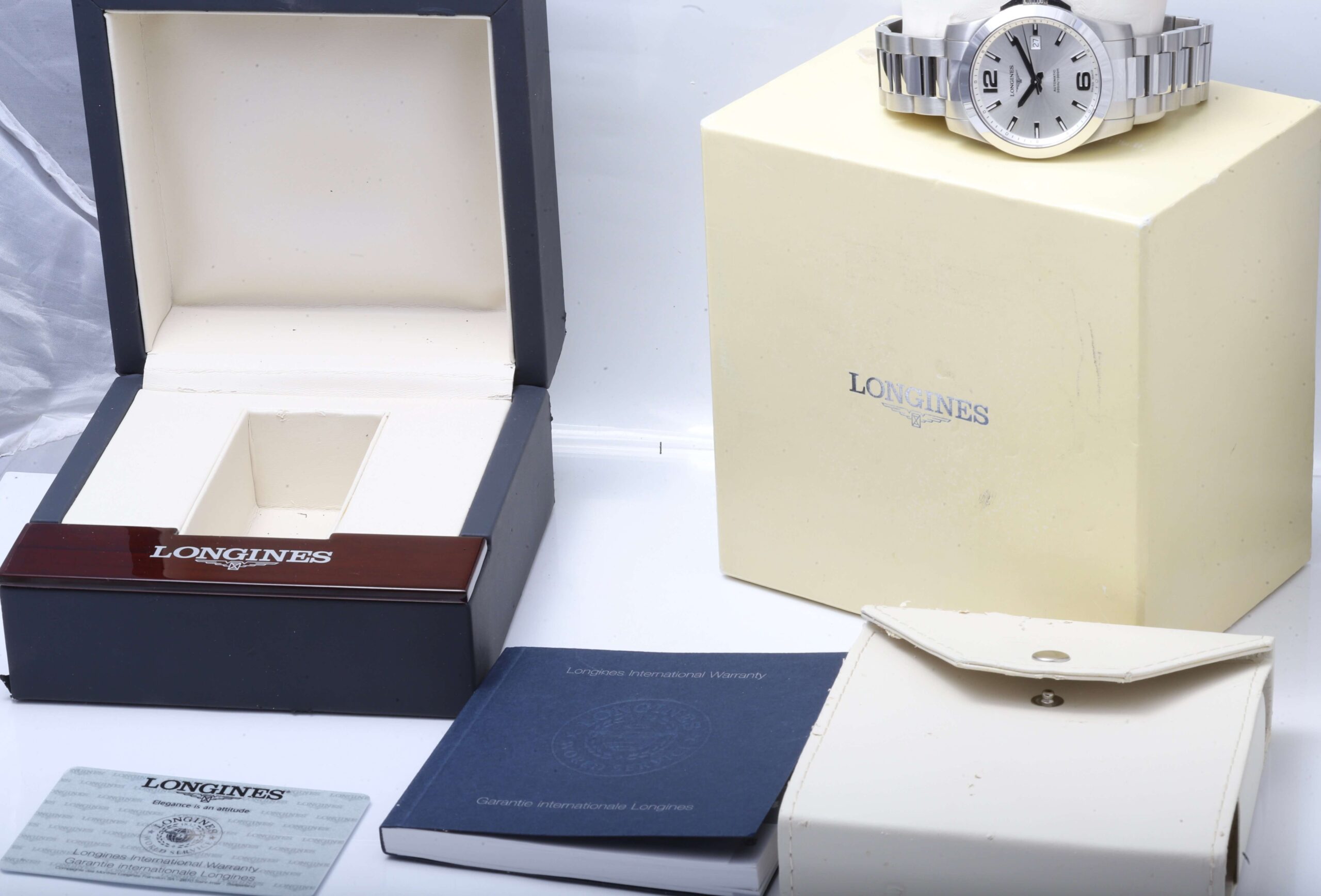 Longines Conquest Automatic 41mm Mint Condition Box & Papers Longines Conquest Automatic 41mm Mint Condition Box & Papers