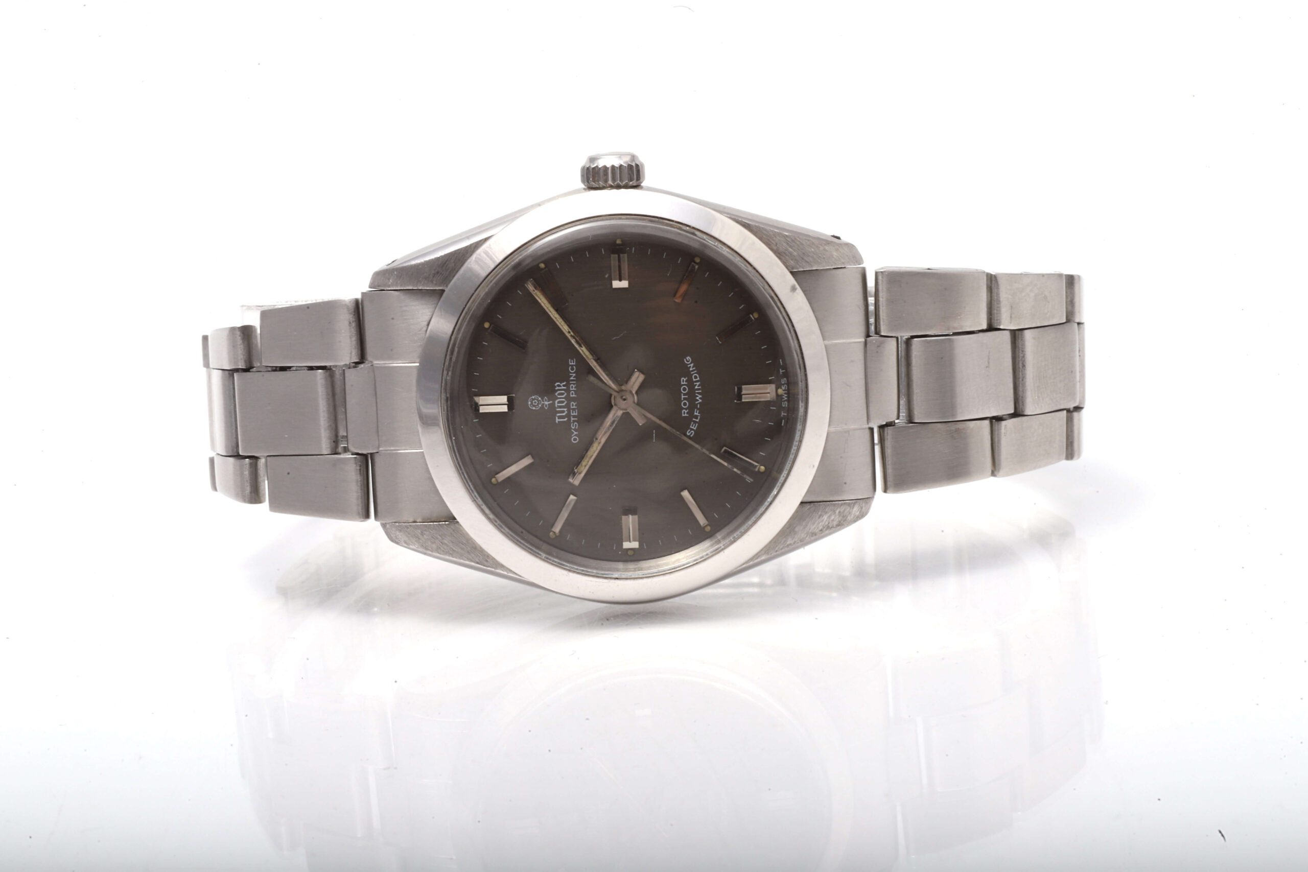 Tudor Oyster Prince by Rolex Grey Dial 34mm Vintage Automatic