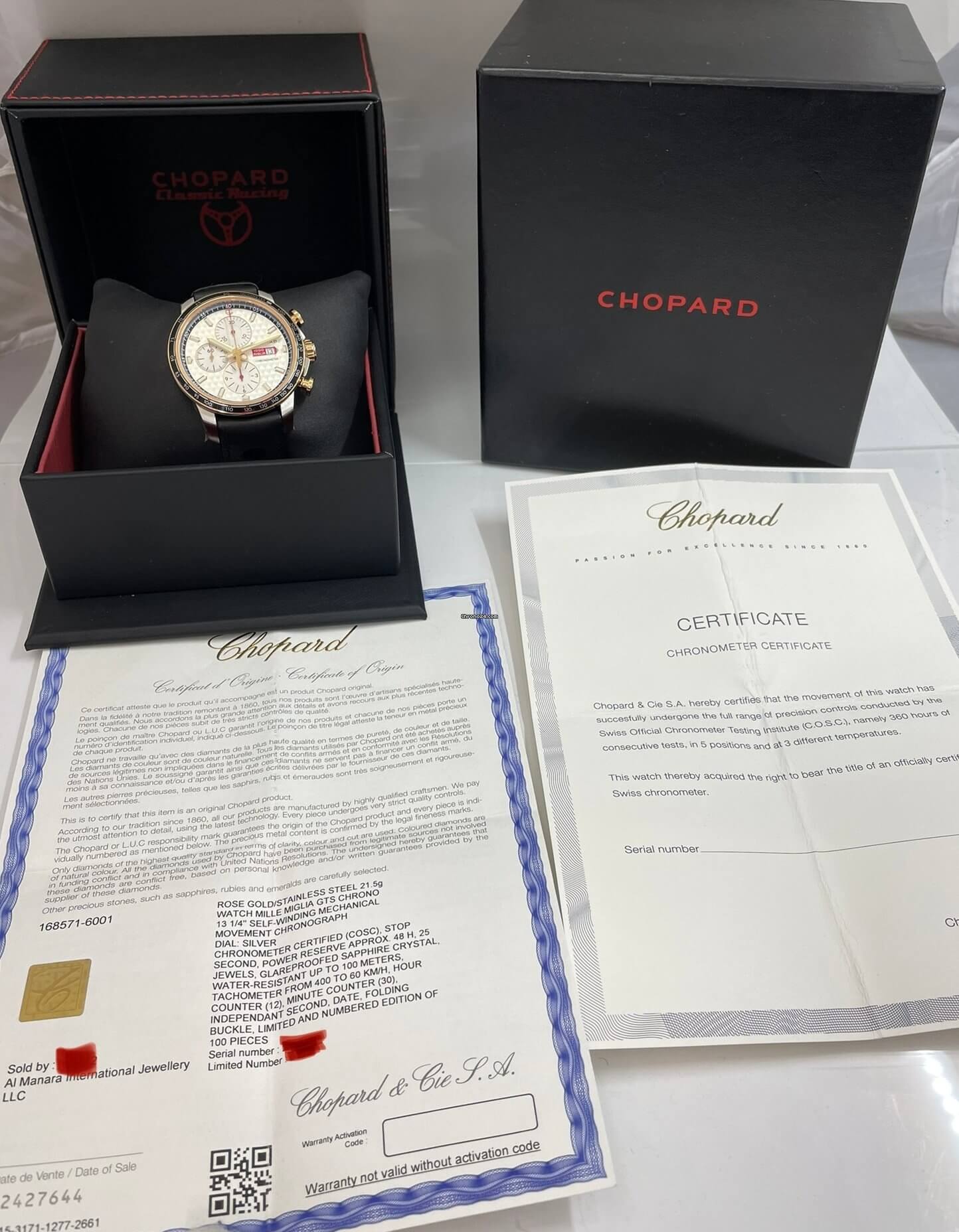 Chopard Mille Miglia 2017 Race Edition 100 Limited Steel & Gold Automatic Chronograph 44mm