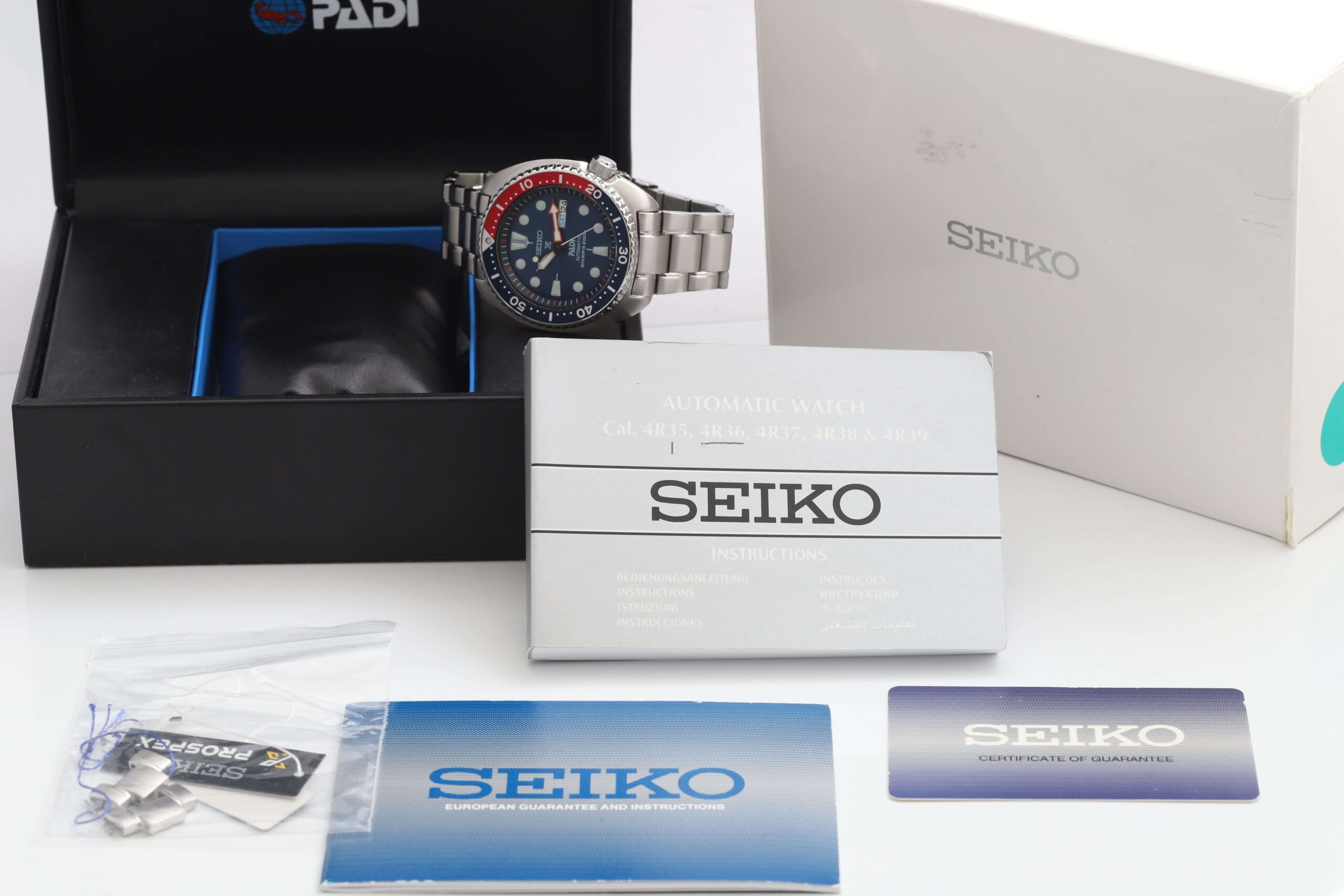 Seiko Srpa21k1/ Prospex Watch Diver Padi Turtle Limited 45mm Automatic