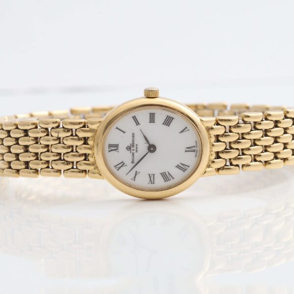 Baume & Mercier 18k Full Yellow Gold Quartz Box & Papers