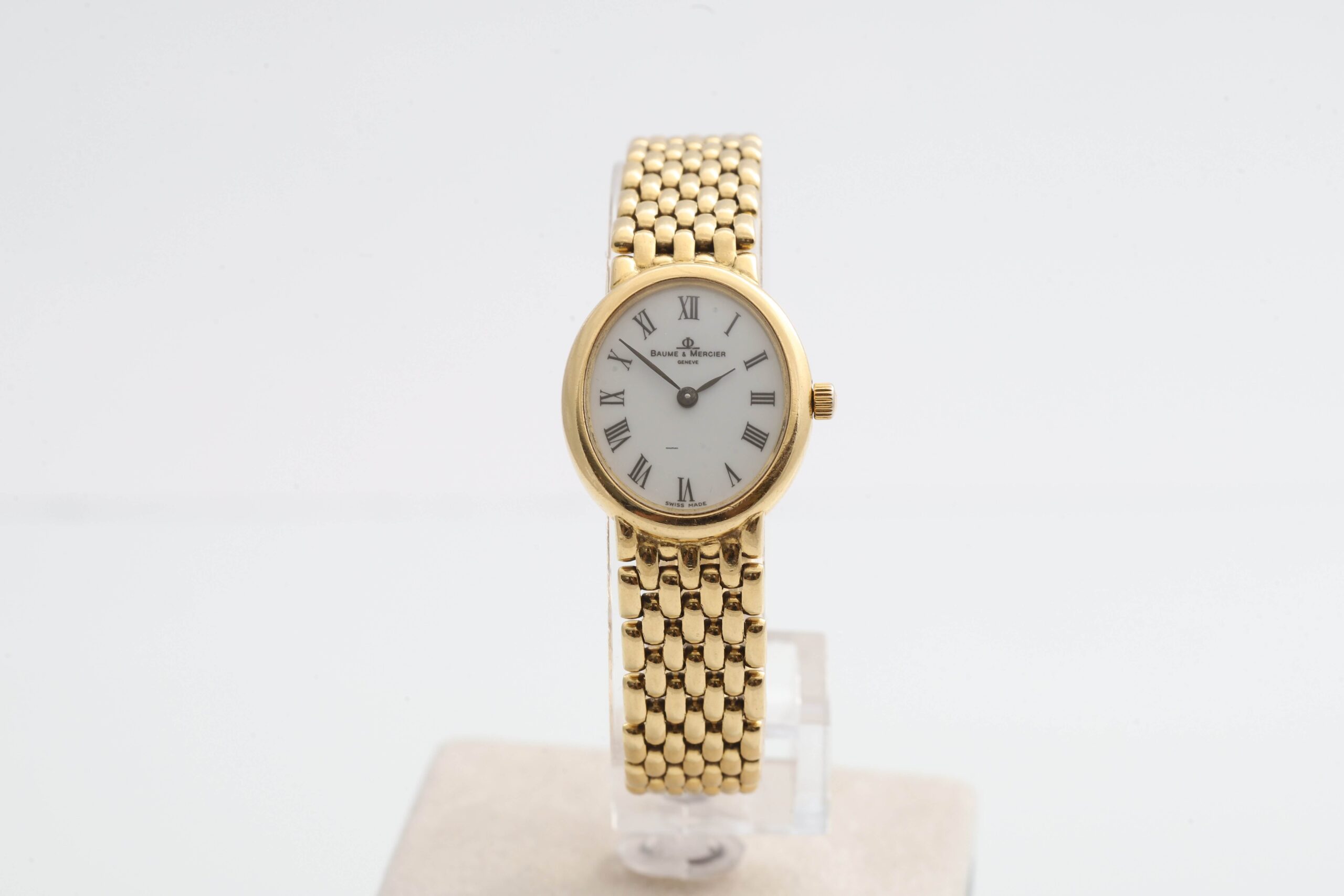 Baume & Mercier 18k Full Yellow Gold Quartz Box & Papers