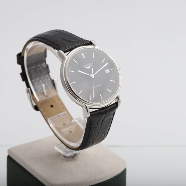 Longines Black Automatic Presence 38.5mm Box Papers Unworn