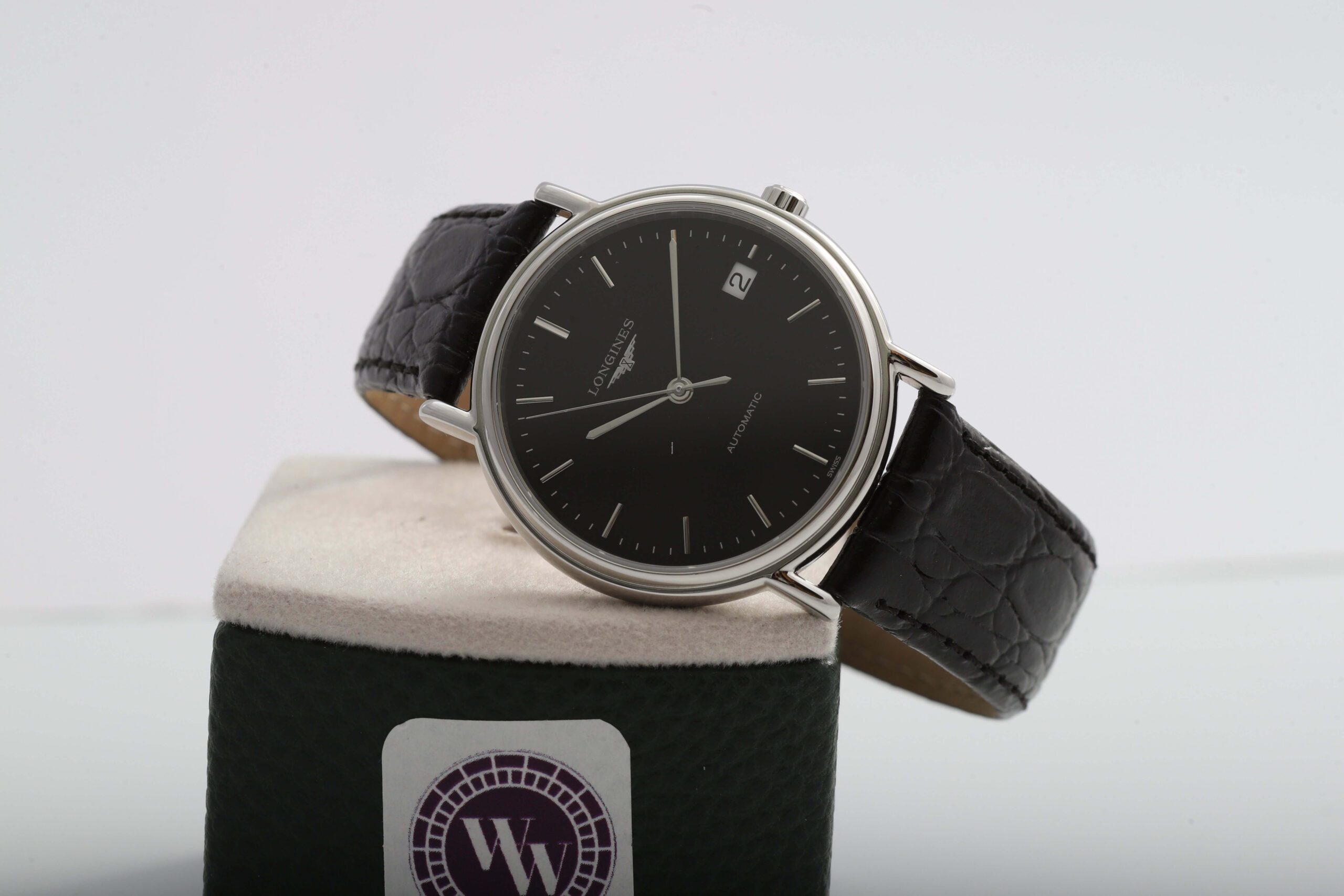 Longines Black Automatic Presence 38.5mm Box Papers Unworn Longines Black Automatic Presence 38.5mm Box Papers Unworn