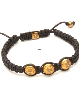 Sector Handmade Gold & Textile Men' s Bracelet