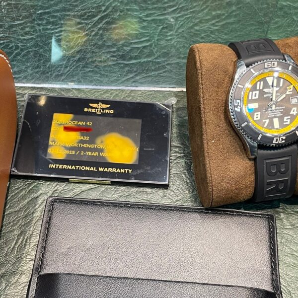 Breitling Superocean 42 Stainless Steel Automatic Yellow & Black