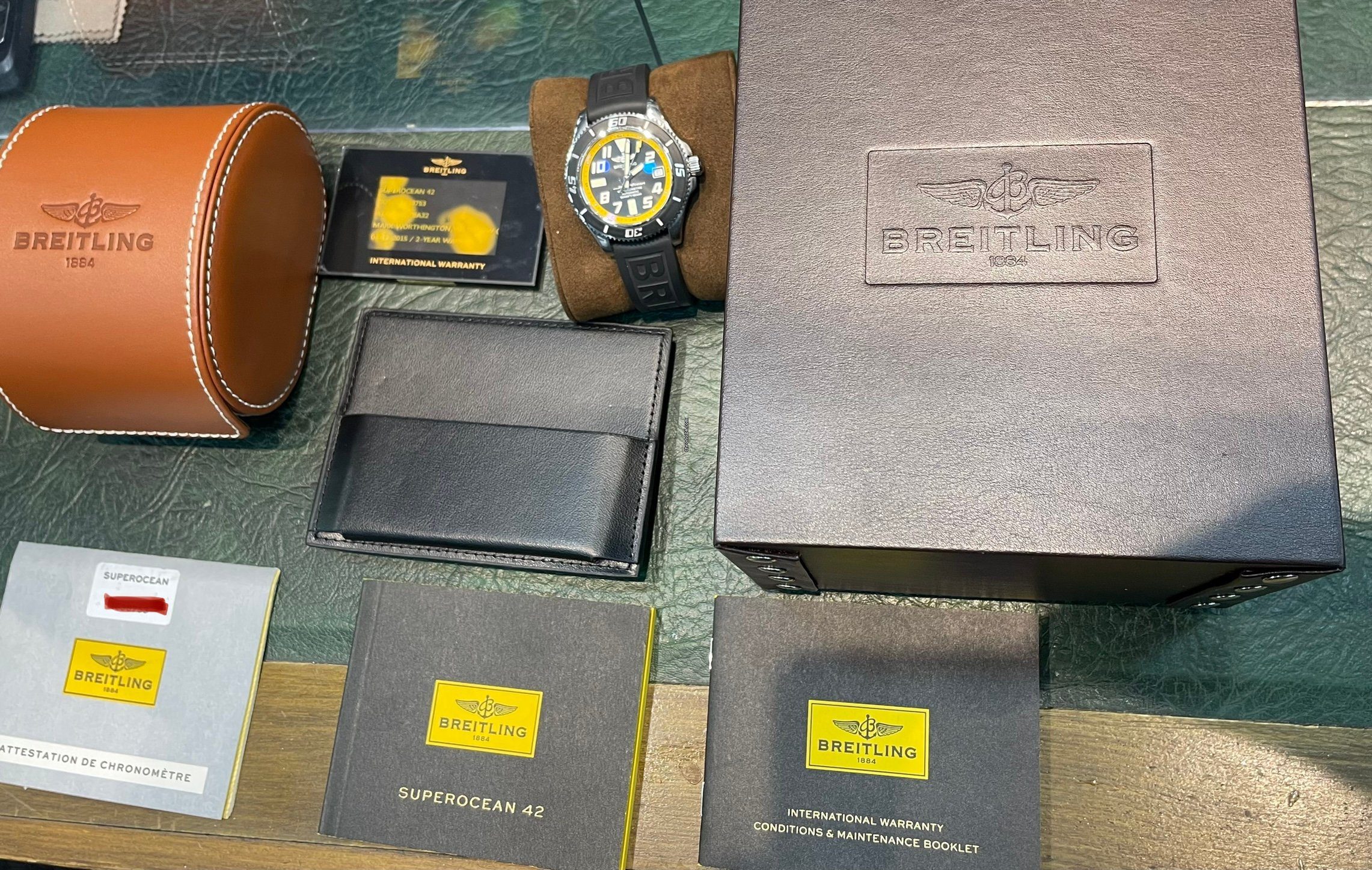 Breitling Superocean 42 Stainless Steel Automatic Yellow & Black