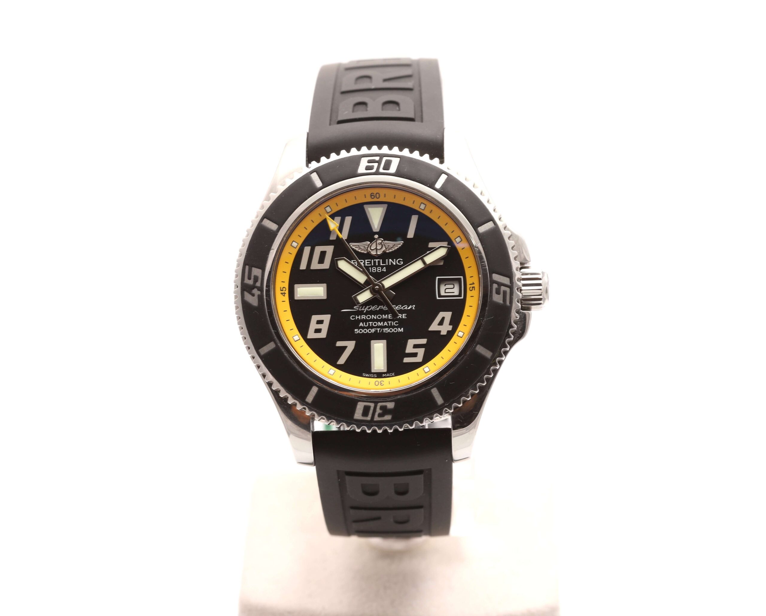 Breitling Superocean 42 Stainless Steel Automatic Yellow & Black