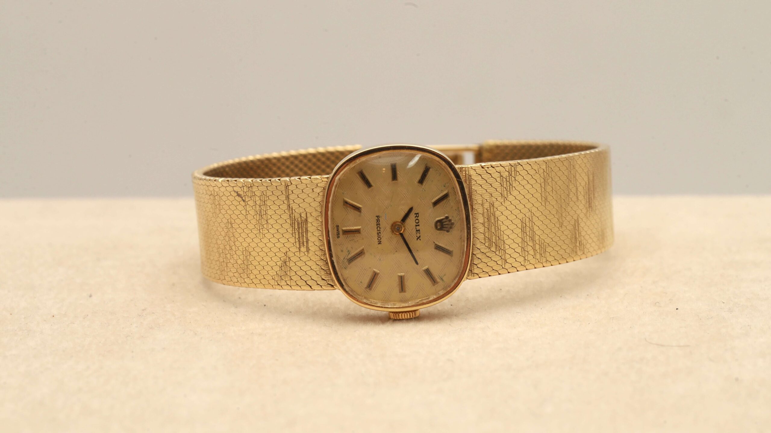 Rolex Precision 14ct Yellow Gold Manual Wind Women's Watch