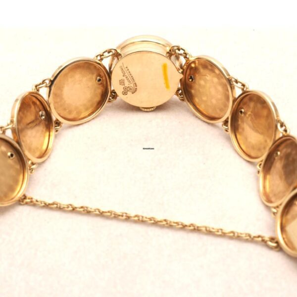Lucien Piccard 14ct Yellow Gold & Sapphire Vintage Manual Wind Women's Watch