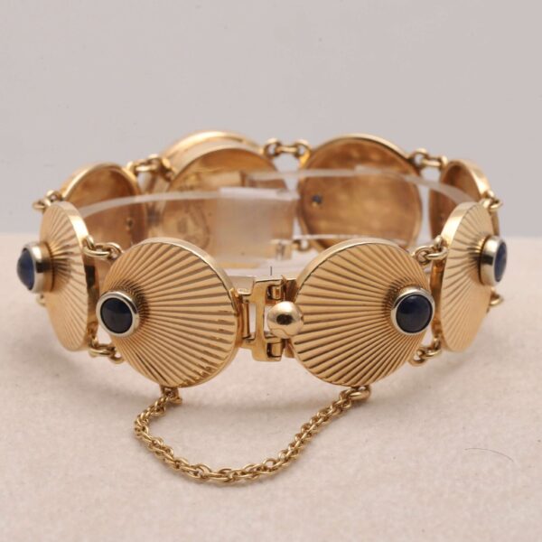 Lucien Piccard 14ct Yellow Gold & Sapphire Vintage Manual Wind Women's Watch