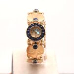 Lucien Piccard 14ct Yellow Gold & Sapphire Vintage Manual Wind Women's Watch