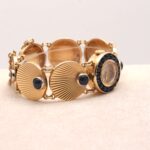 Lucien Piccard 14ct Yellow Gold & Sapphire Vintage Manual Wind Women's Watch