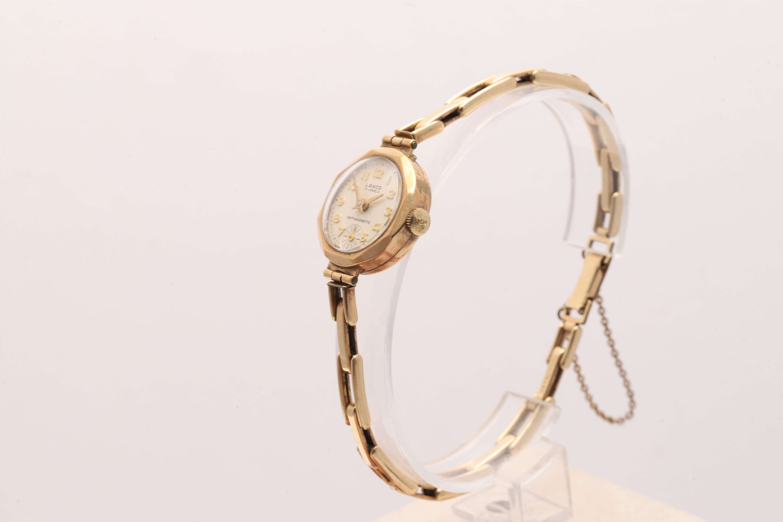Lanco 9ct Yellow Gold Hand Wound Vintage Women's Watch