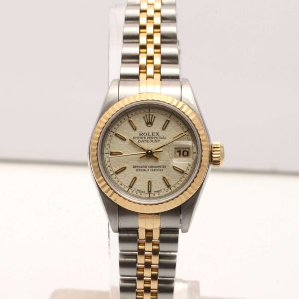 Rolex Lady-Datejust 26mm Steel And Gold Pyramid Dial