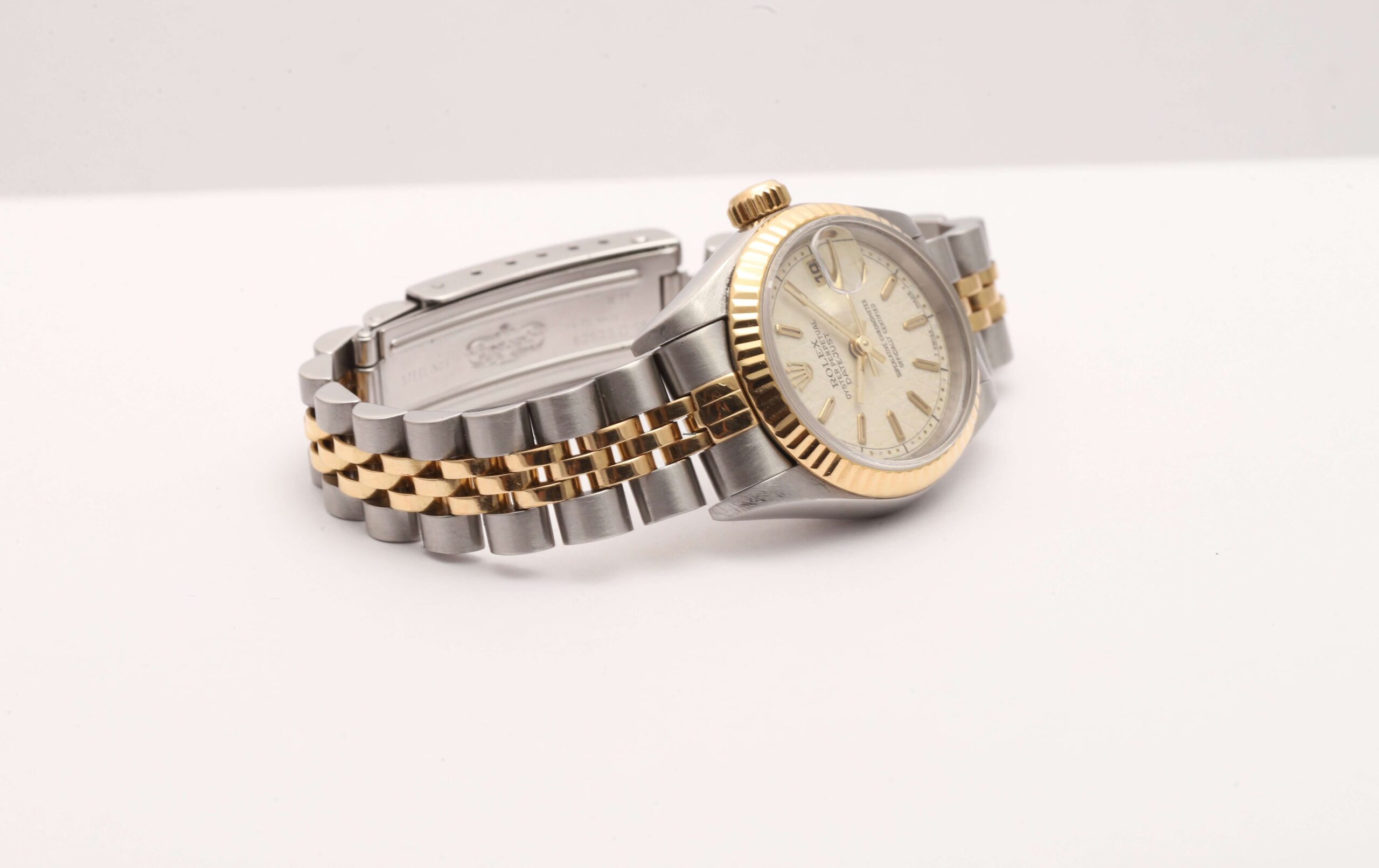 Rolex Lady-Datejust 26mm Steel And Gold Pyramid Dial