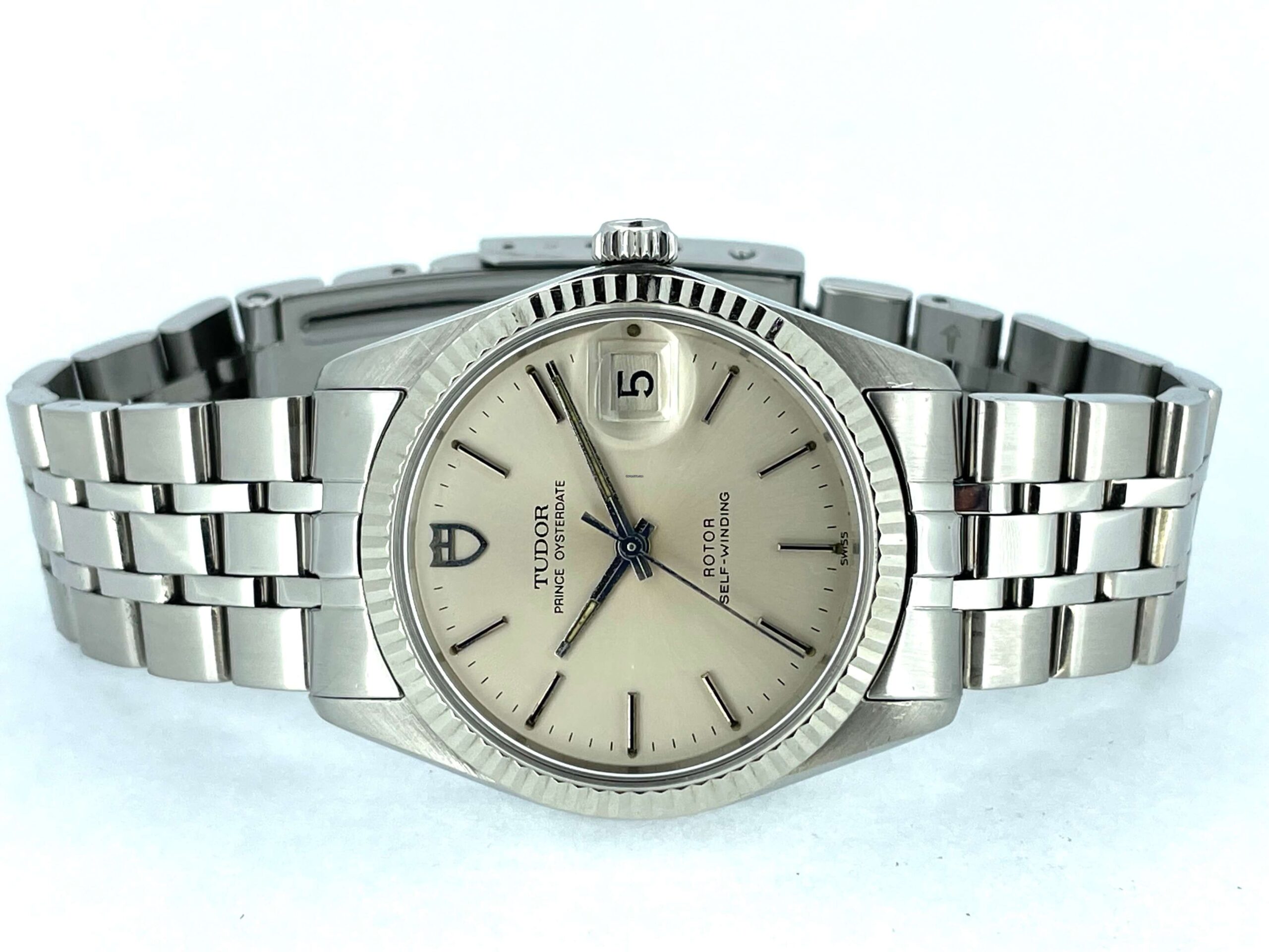 Tudor Prince Oysterdate 90734 18k Gold Fluted 34mm 80s Tudor Prince Oysterdate 90734 18k Gold Fluted 34mm 80s