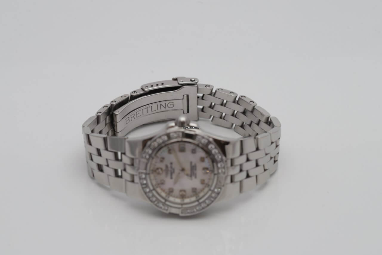 Breitling Starliner Mother of Pearl 30mm Diamond & Stainless Steel Ladies Watch