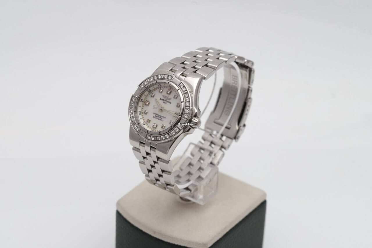 Breitling Starliner Mother of Pearl 30mm Diamond & Stainless Steel Ladies Watch