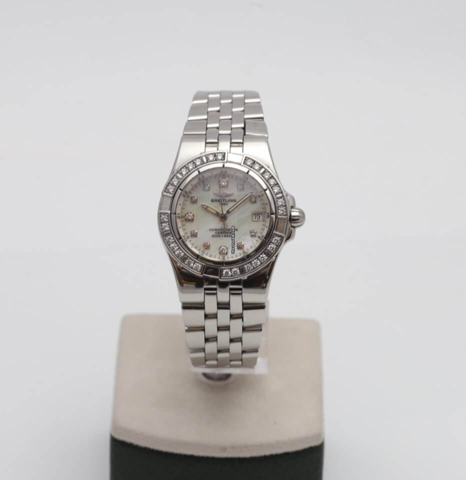 Breitling Starliner Mother of Pearl 30mm Diamond & Stainless Steel Ladies Watch