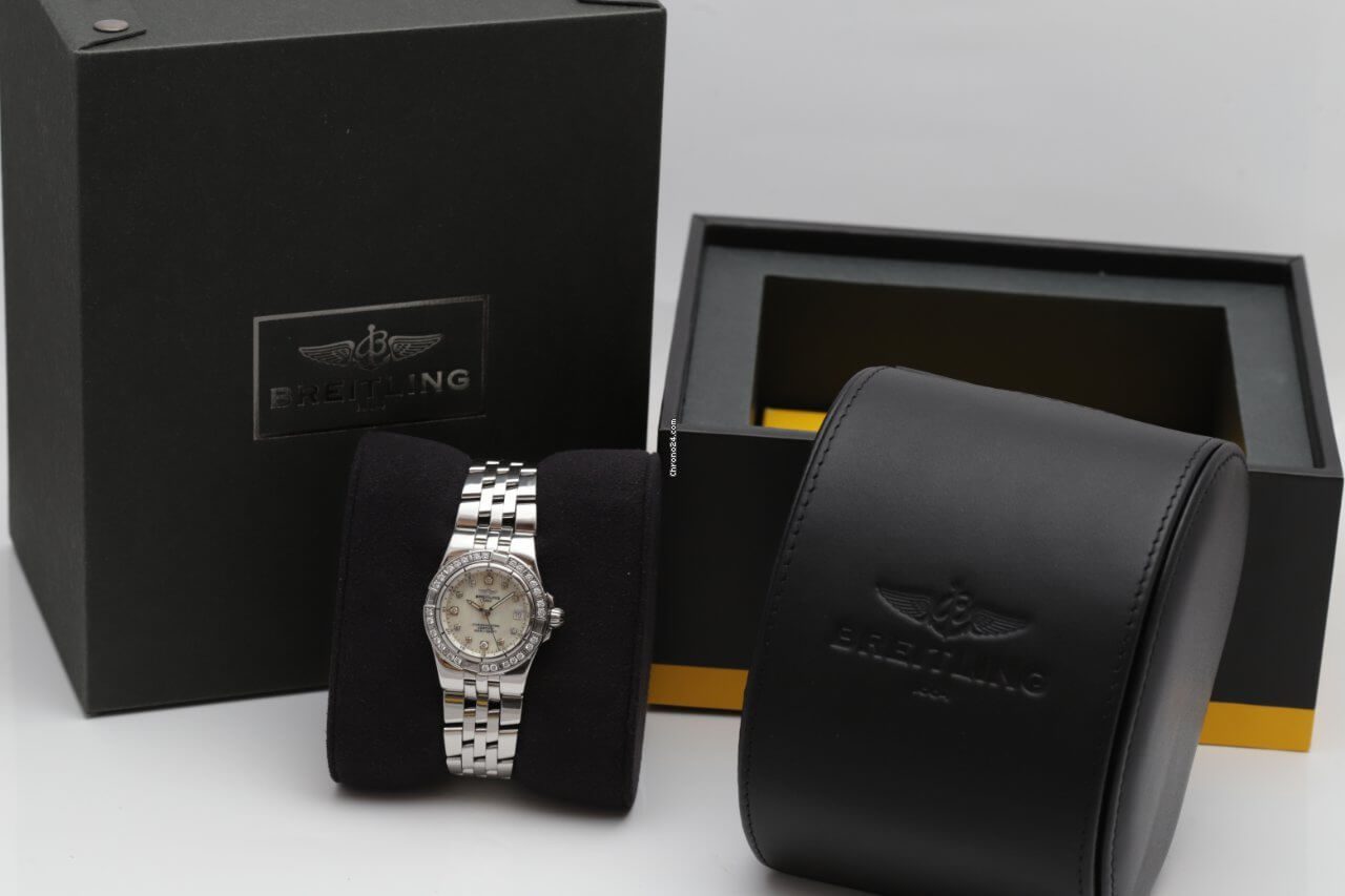 Breitling Starliner Mother of Pearl 30mm Diamond & Stainless Steel Ladies Watch