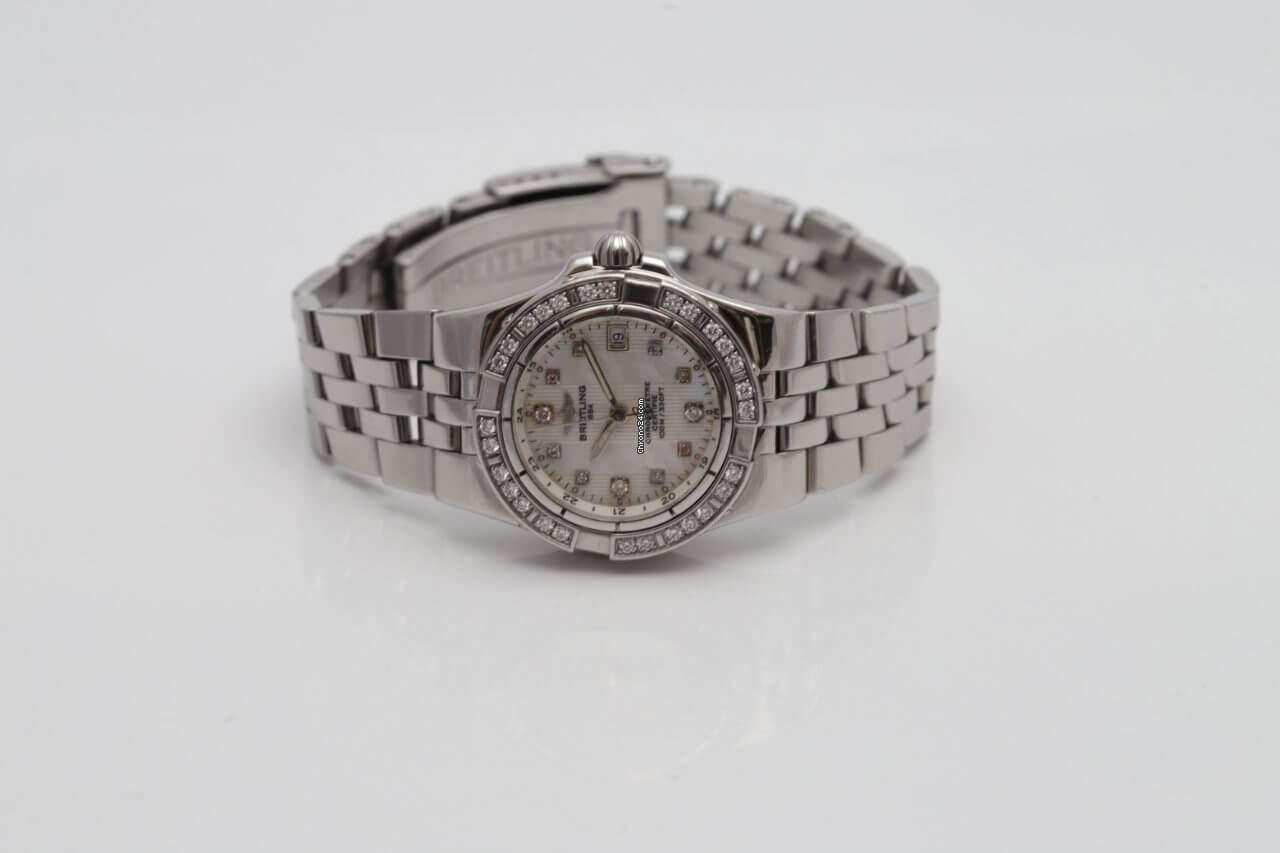 Breitling Starliner Mother of Pearl 30mm Diamond & Stainless Steel Ladies Watch