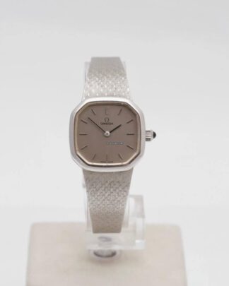 Omega De Ville 9ct White Gold Manual Wind Ladies Vintage Watch