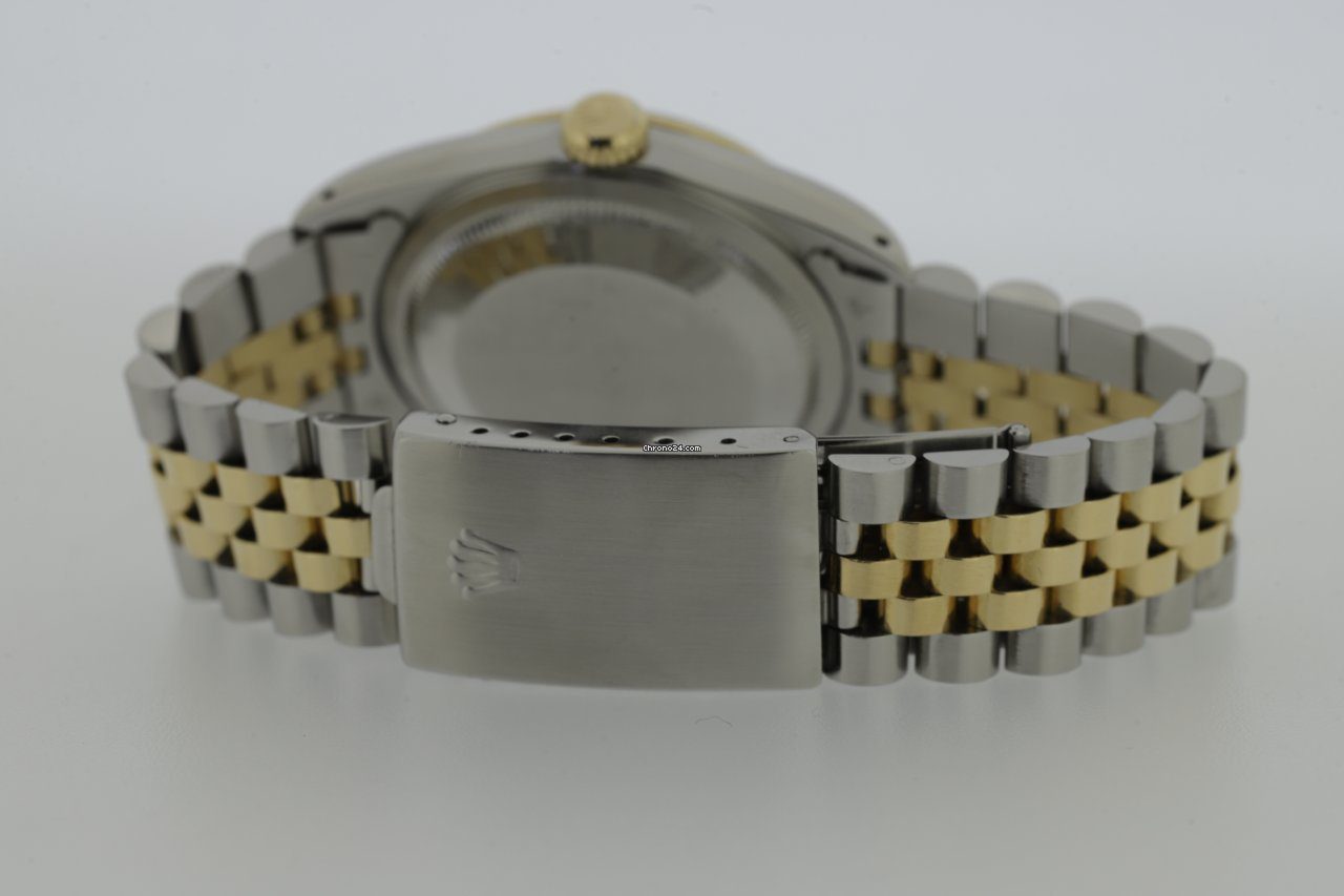 Rolex Datejust Factory Diamond Dial Steel & Gold 36mm Automatic