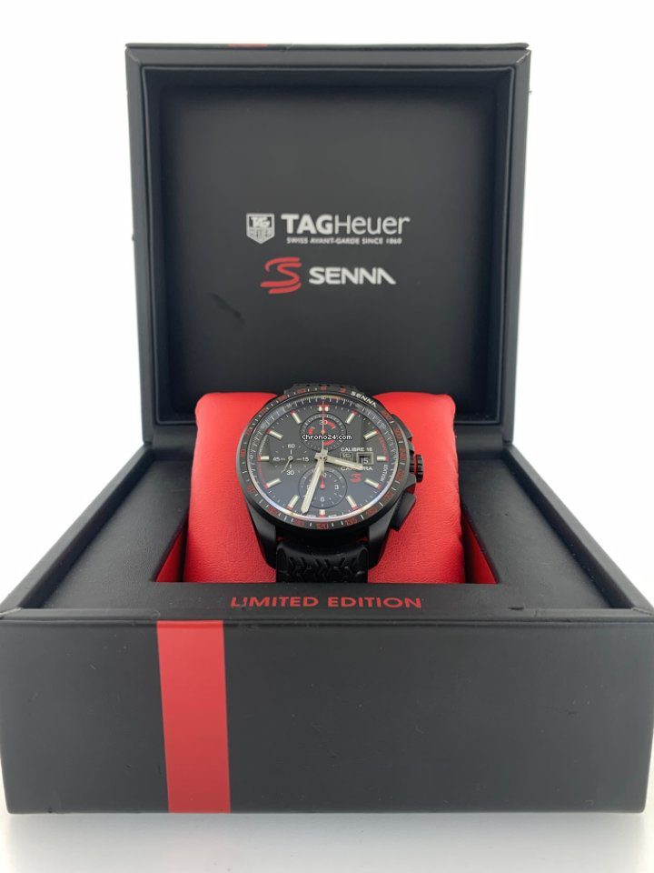 Tag Heuer Carrera Calibre 16 Senna Edition 44mm Automatic Chronograph Tag Heuer Carrera Calibre 16 Senna Edition 44mm Automatic Chronograph